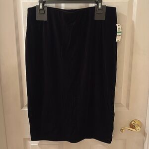 Velvet pencil skirt